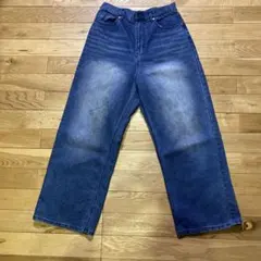 MONO-MART ブルーワイドパンツ L