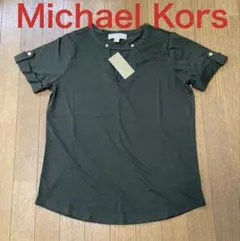 スピード発送！Michael Kors レディース半袖Tシャツ　カーキMサイズのサムネイル