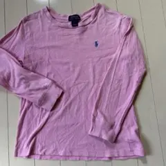 POLO RALPH LAUREN ピンク 長袖ポロシャツ サイズ7
