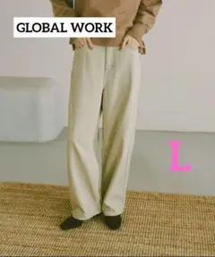 GLOBAL WORK GOODデニムバギーパンツ/498388 ライトベージュ