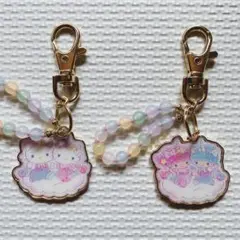 【未使用】　サンリオ　チャーム　２点セット　まとめ売り　アベイル　バッグチャーム