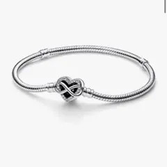 PANDORA インフィニティ ハートクラスプ ブレスレット 17cmのサムネイル