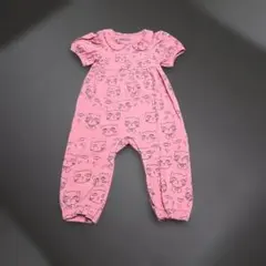 Mini Rodini 猫柄 ピンク ロンパースのサムネイル