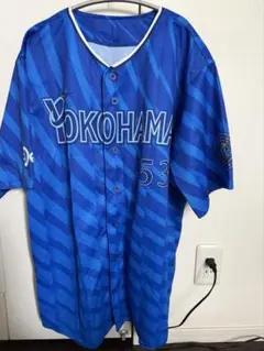 中川颯　交流戦　ユニフォーム　ビジター　 Oサイズ　横浜ベイスターズ　タグ付き 横浜DeNAベイスターズ 53 中川颯 選手 ビジターユニフォーム交流戦2025