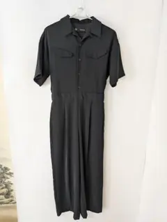 GU×UNDERCOVER ジャンプスーツ ブラック S
