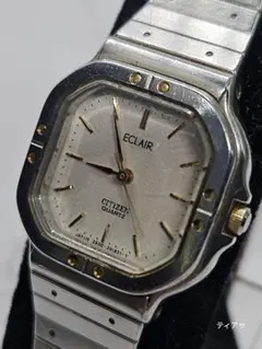稼働品 CITIZEN ECLAIR クォーツ 腕時計 電池交換済