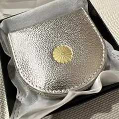 【新品・未使用】皇居、京都御所　菊の御紋入コインケース　シルバー❣️開運