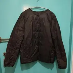 軽量ポケッタブルダウンジャケット 婦人Ｍ・ダークグレー 無印良品