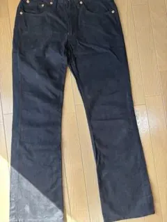 リーバイス707ブラック ブーツカットデニム　廃盤モデル