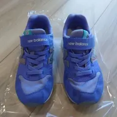 new balance 紫色 スニーカー ベルクロ