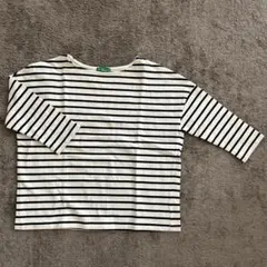 earth music&ecology ボーダーカットソー Ｔシャツ　五分袖
