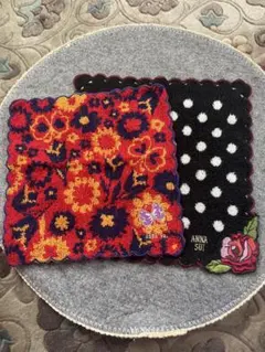 ANNA SUI タオルハンカチ2枚セット
