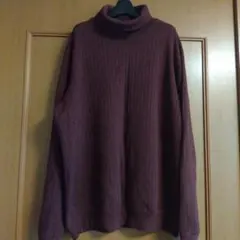 ✿ ランズエンド LANDS'END タートル 厚手コットンセーター Lサイズ