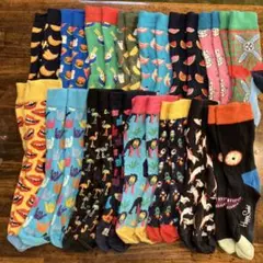 ハッピーソックス16足 Happy Socks コラボ23.5〜25.5センチ