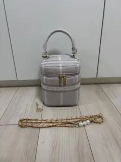 Herlipto Jacquard Vanity Bag nude pink