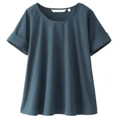 【未使用】UNIQLO AND LEMAIRE　綿100Tブラウス　Sサイズ　緑