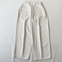 オーディナリーフィッツ　ジェームスパンツ　ワイド　ユニセックス　ホワイトデニム