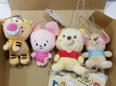 ディズニー　マスコット　くまのプーさんと仲良し友だちセット