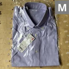 ユニクロ ドライイージーケア ドビーシャツ 半袖M 紫 パープル