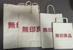 無印良品 ショップ袋 4枚セット