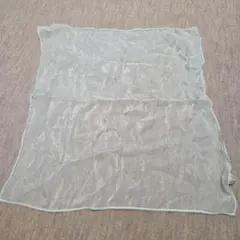 薄緑色のスカーフ