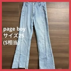 【美品】【お値下げ中】　page boy レディース　デニムパンツ　サイズ25のサムネイル