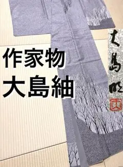 作家物 大島紬 訪問着 薄色 紋なし 作家物 大島紬 訪問着 薄色 紋なし - メルカリ