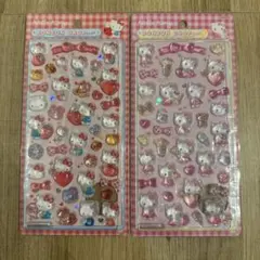 【国内正規品】　ボンボンドロップシール　ハローキティ（赤・ピンク）第二弾 セット