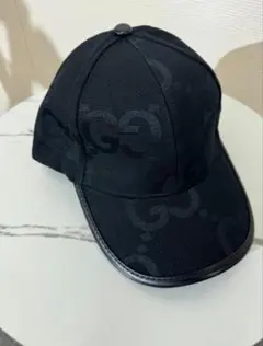 GUCCI ブラック GGパターン キャップ - メルカリ