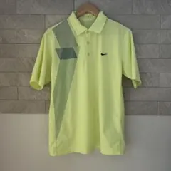 nikeポロシャツ　蛍光イエロー　Mサイズ