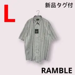 新品タグ付　RAMBLE　半袖シャツ　レトロ　ヴィンテージ　L