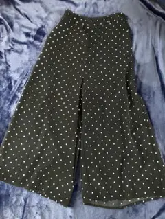 GU ジーユー ドット柄ワイドパンツ Mサイズ