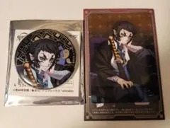 鬼滅の刃 獪岳 AGF 2025 レリーフメタル缶バッジ ランダムカード 2点