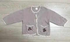 バースデイ　フタフタ　さくらんぼ　カーディガン　80