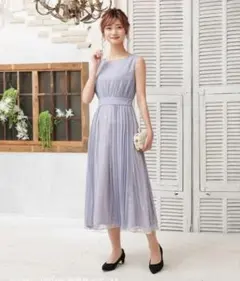 Dress Lab パーティードレス S ロング丈 レース プリーツバックリボンのサムネイル