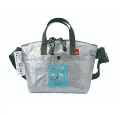 スヌーピー SNOOPY 2WAY ショルダー トートバッグ 防水性 シルバー