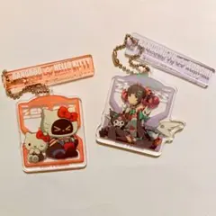 【南宮羽＆クロミ・ボンプ＆キティ】アクリルチャーム ゼンゼロ×サンリオ