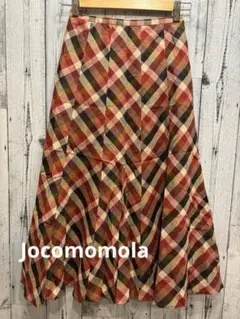 ♠️ Jocomomola ホコモモラ　チェックフレアスカート　日本製のサムネイル