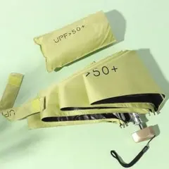 UPF50+ 抹茶色 かばんにすっぽりサイズ 小型折りたたみ傘 冬も紫外線対策！