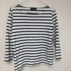 Le minor ストライプ 七分袖 Tシャツ