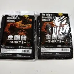 未開封品　金剛筋　加圧シャツ 半袖 黒 Lサイズ 2枚セット