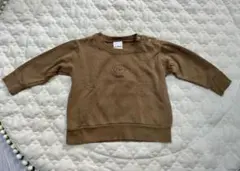 90サイズ　Dick Bruna クマ刺繍 トレーナー