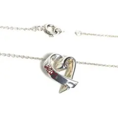 【美品】Tiffany ティファニー ラヴィングハートネックレス Love 赤字