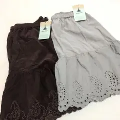 ニコアンド 2WAY刺繍キャミミニスカート　2点セットのサムネイル