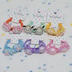 キラキラ　サンリオ　ヘアゴム　6種12本セット　キッズ　子供