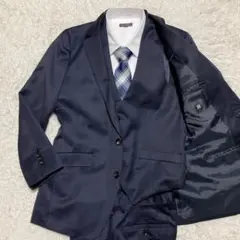 ⭐近年モデル⭐スーツセレクト セットアップ スーツ スリーピース ベスト シルク