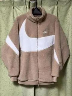 ナイキ　NIKE ボア　リバーシブル　XL　ジャケット　ベージュ　ホワイト