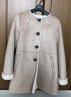 新品未使用 レイビームス フェイクムートンコート フリーサイズ