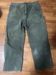 XLARGE ワークパンツ オリーブグリーン