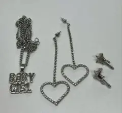 【未使用】ネックレス&ピアスセット SHEIN*.♡+